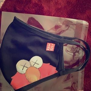 Kaws x Elmo Face Mask (one size elastic ear band)